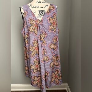 Lane Bryant sleeveless floral dress size 22/24